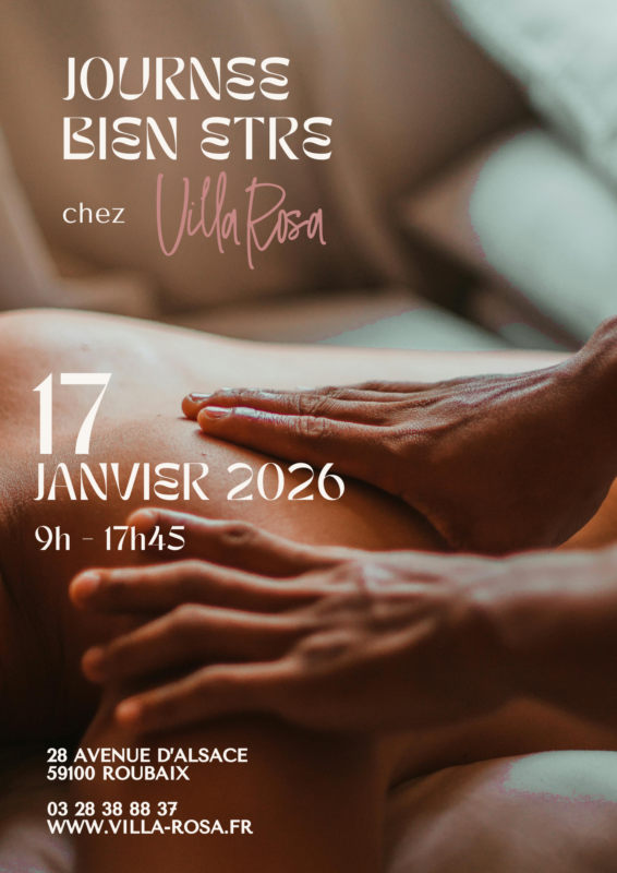 Journée bien-être Villa Rosa le 17 janvier 2026 Journée bien-être Villa Rosa le 17 janvier 2026